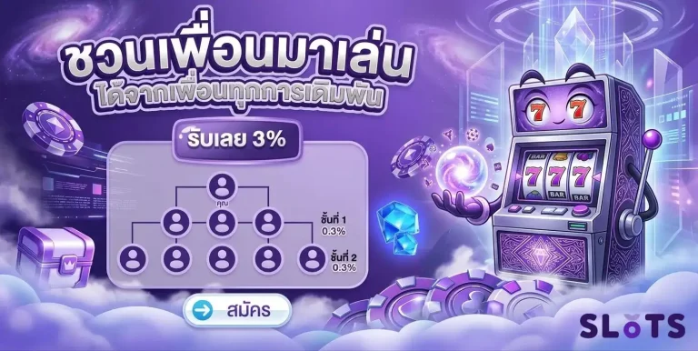 เว็บสล็อตไม่มีขั้นต่ำ โปรโมชั่น ชวนเพื่อน